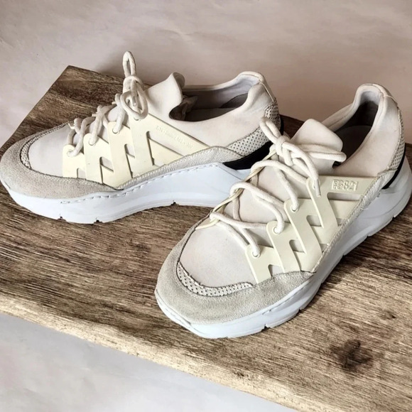 PS821Bolt Patchwork neoprene tennis shoes